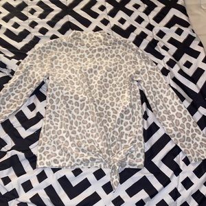 This is a cheetah crewneck sweater